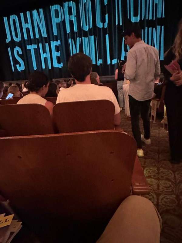 Booth Theatre, section: Orchestra C, row: G, seat: 117
