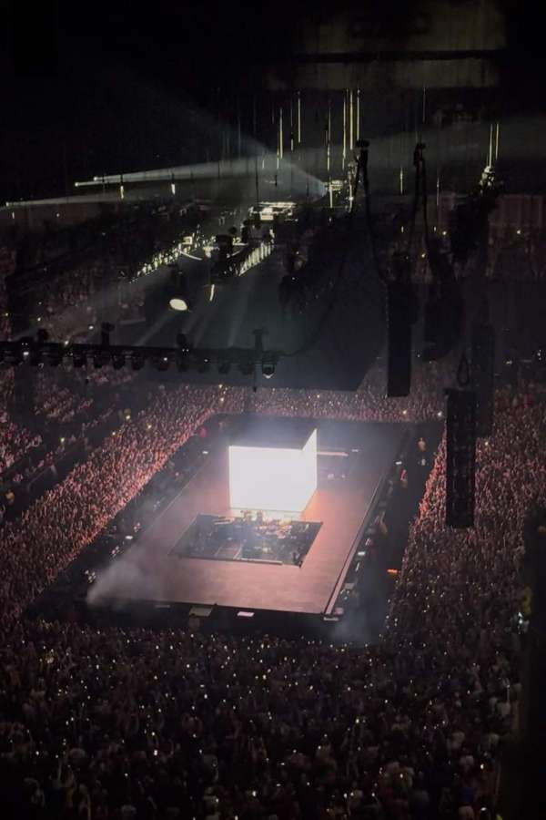 The O2, London, section: 413, row: M, seat: 750