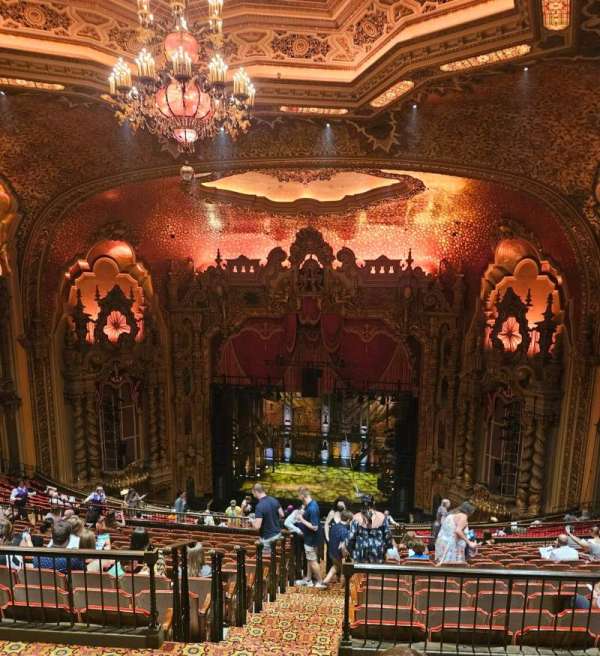 Ohio Theatre, Columbus, section: Balcony B, row: Q, seat: 2