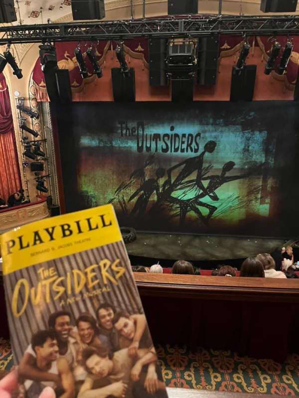 Bernard B. Jacobs Theatre, section: Mezzanine C, row: E, seat: 107