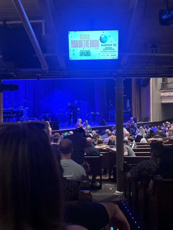 Ryman Auditorium, section: MF-8, row: V, seat: 1