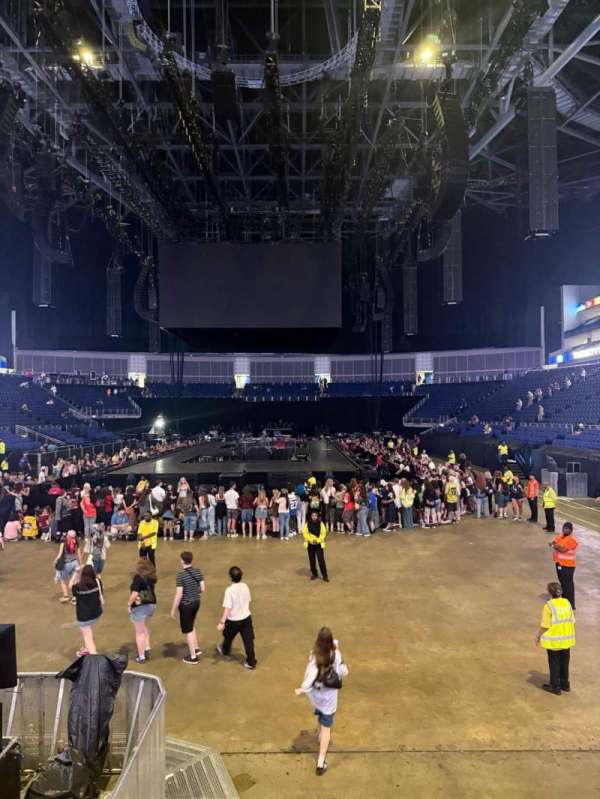 The O2, London, section: 107, row: J, seat: 210