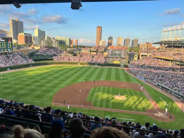 Wrigley Field, section: 412L, row: 3, seat: 7