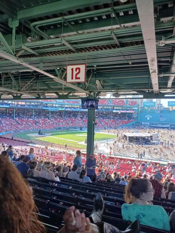 Fenway Park, section: Grandstand 12, row: 15, seat: 4