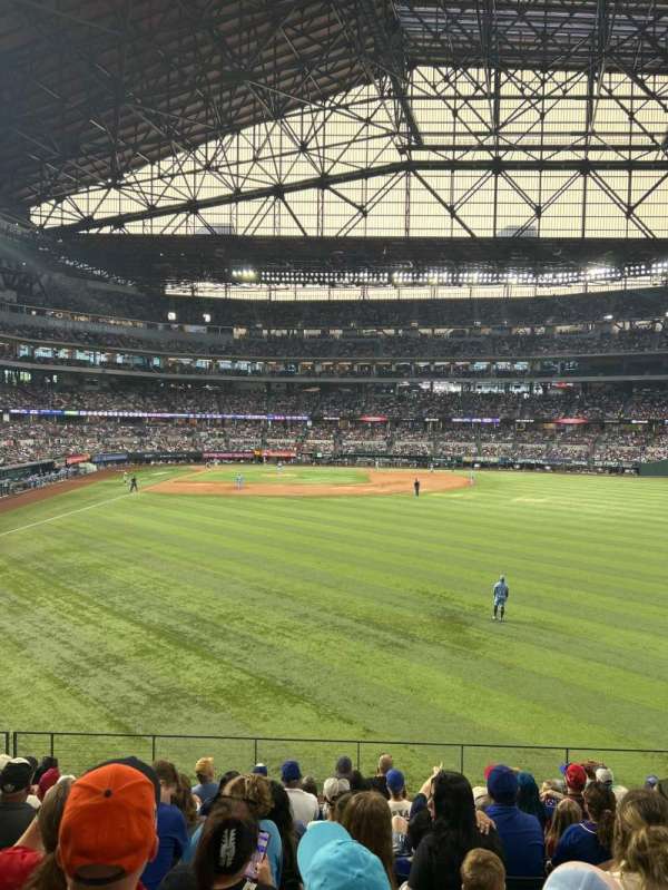 Globe Life Field, section: 130, row: 10, seat: 9