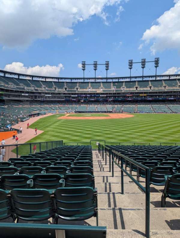 Comerica Park, section: 106, row: X, seat: 1
