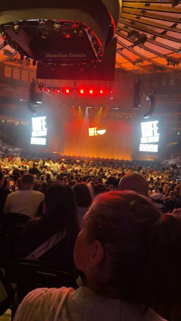 Madison Square Garden, section: 3, row: 10, seat: 10