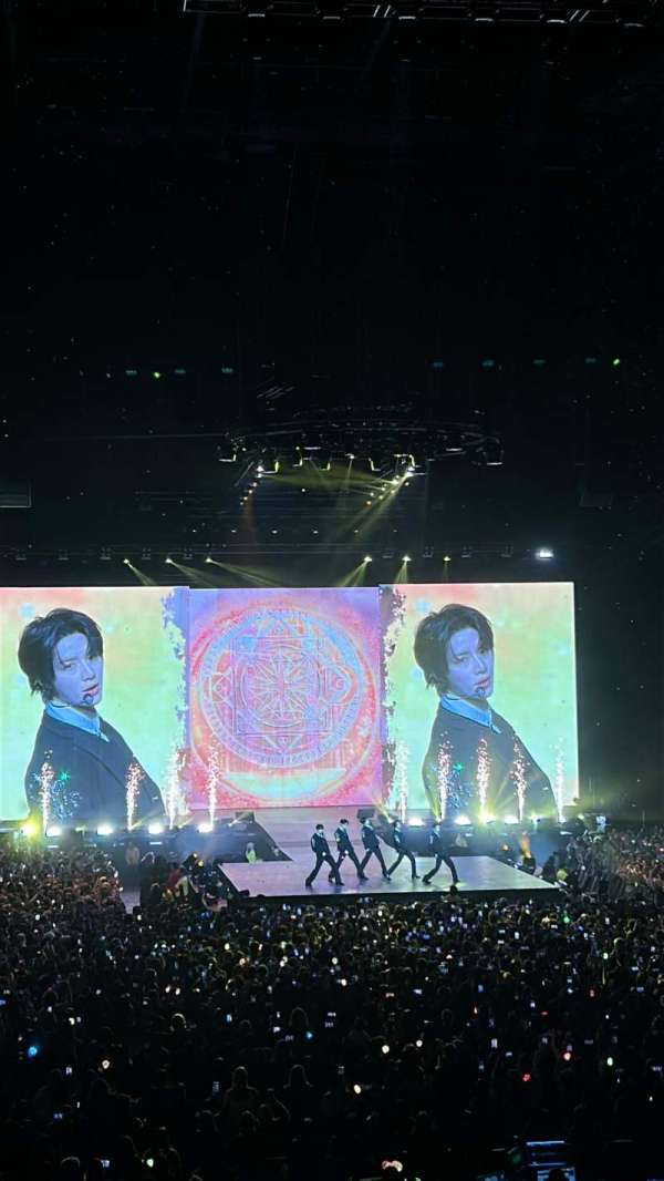 The O2, London, section: 106, row: U, seat: 184