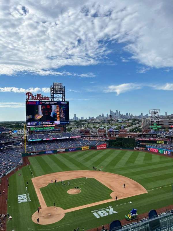 Citizens Bank Park, section: 418, row: 2, seat: 3