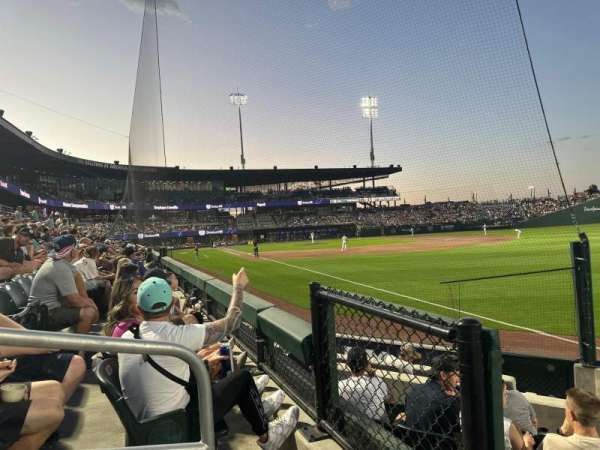 The Ballpark at America First Square, section: 102, row: 2, seat: 8