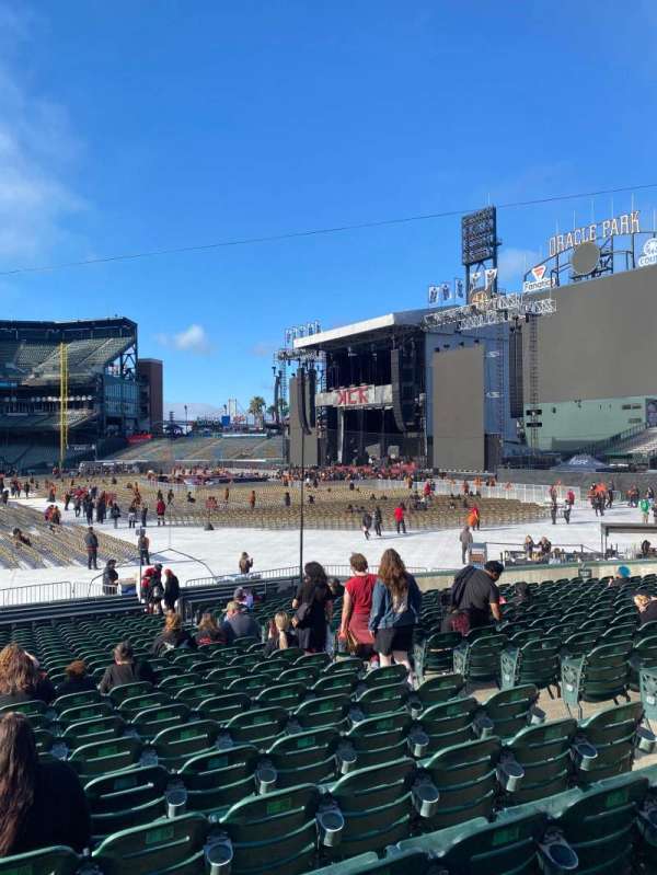 Oracle Park, section: 102, row: 24, seat: 1
