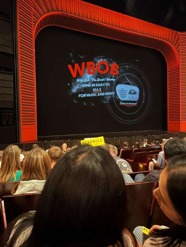 Marquis Theatre, section: Orchestra L, row: K, seat: 5
