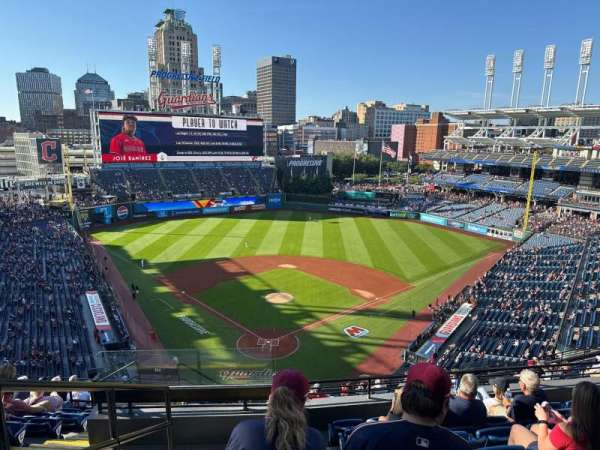 Progressive Field, section: 553, row: L, seat: 20