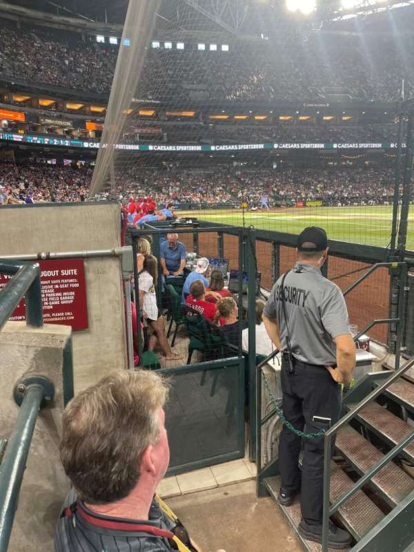 Chase Field, section: B, row: B, seat: 9