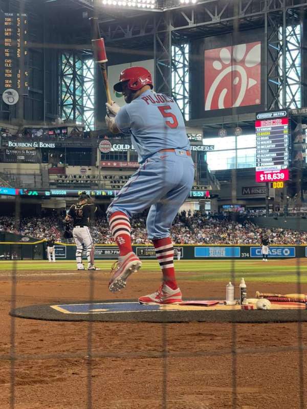 Chase Field, section: HW, row: A, seat: 3