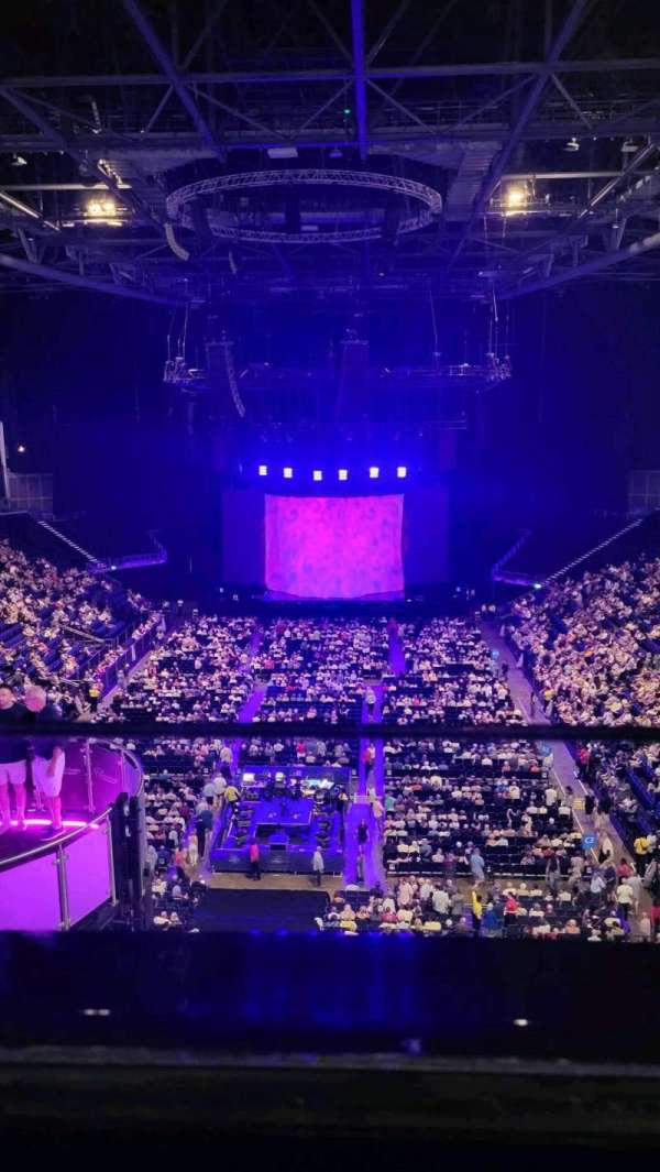 The O2, London, section: 412, row: A, seat: 728