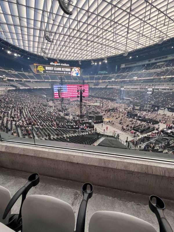 Allegiant Stadium, section: 206, row: 2, seat: 4