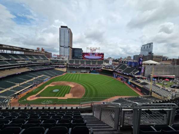 Target Field, section: 308, row: 8, seat: 1
