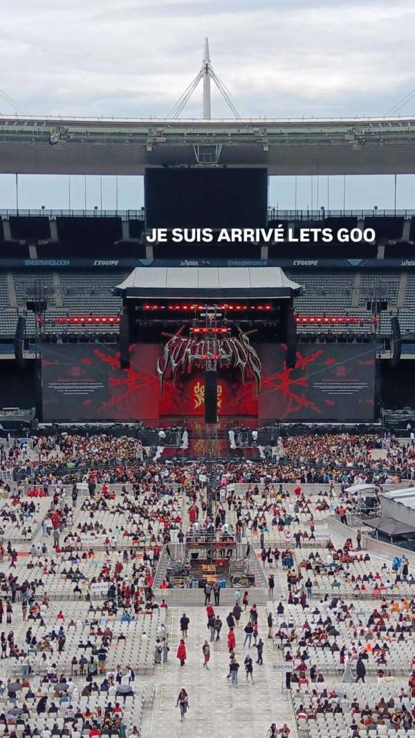 Stade de France, section: Z6, row: 62, seat: 41