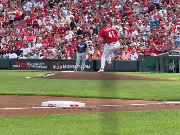 Great American Ball Park, section: 114, row: A, seat: 8