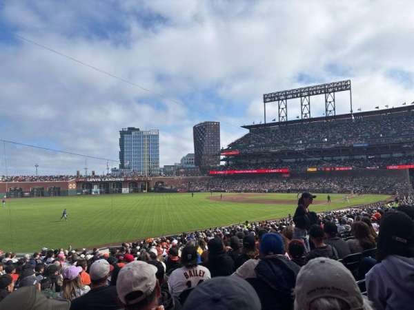 Oracle Park, section: 132, row: 27, seat: 10