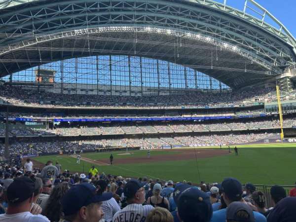 American Family Field, section: 108, row: 16, seat: 12