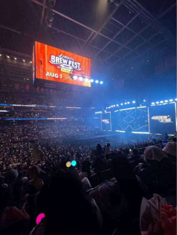 Benchmark International Arena, section: 102, row: W, seat: 8