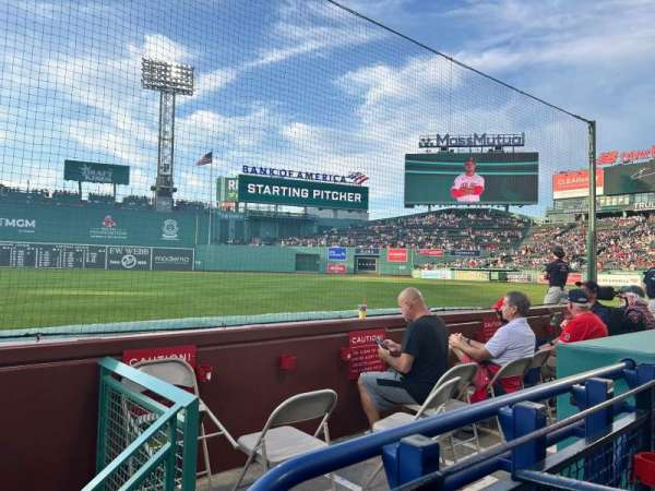 Fenway Park, section: Field Box 11, row: A, seat: 3