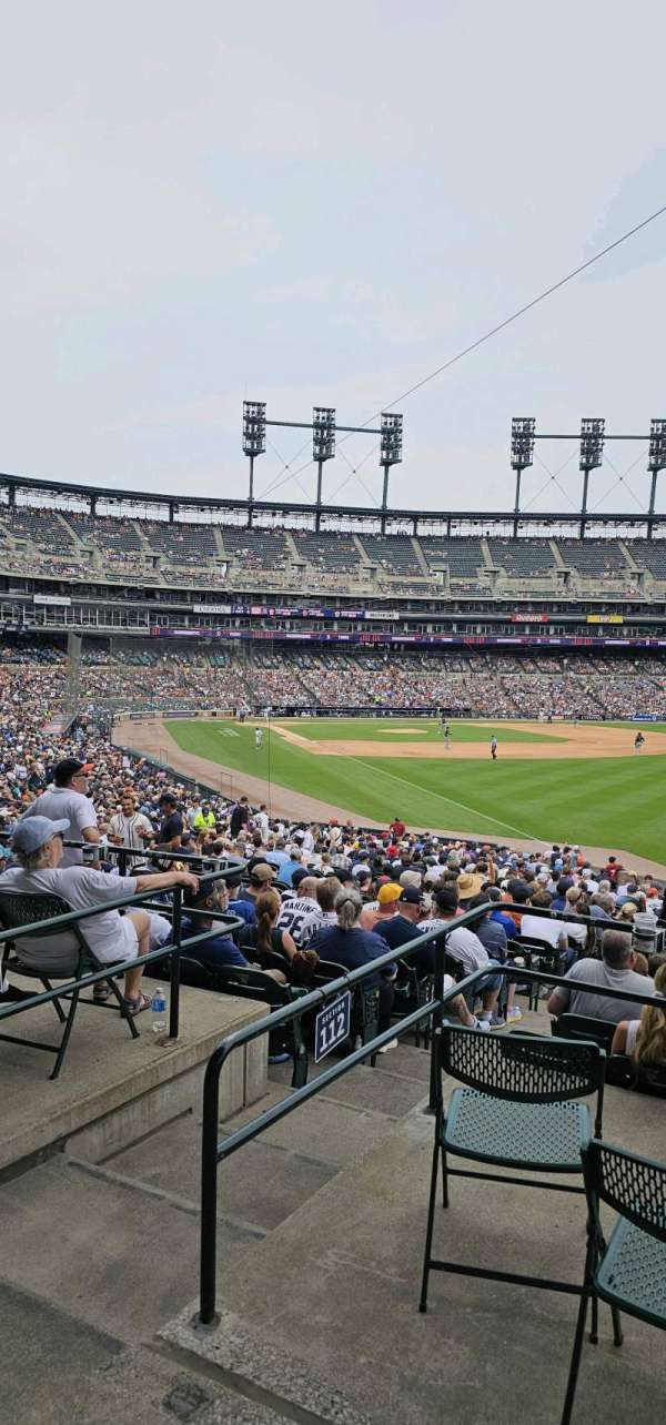 Comerica Park, section: 112, row: 37, seat: 18