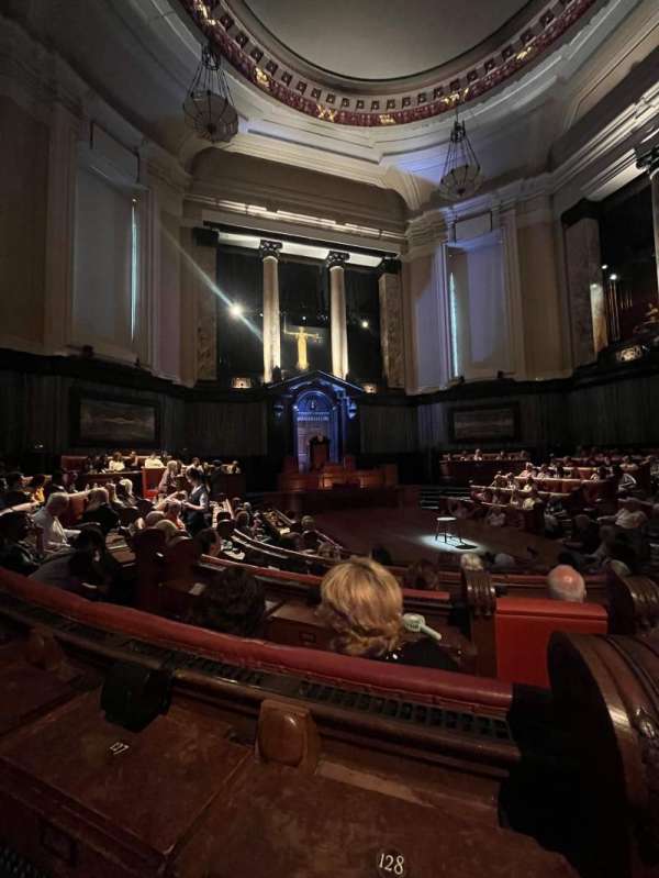 London County Hall, section: Courtroom Stalls, row: E, seat: 128