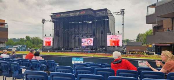 Maine Savings Amphitheater, section: 201, row: G, seat: 10