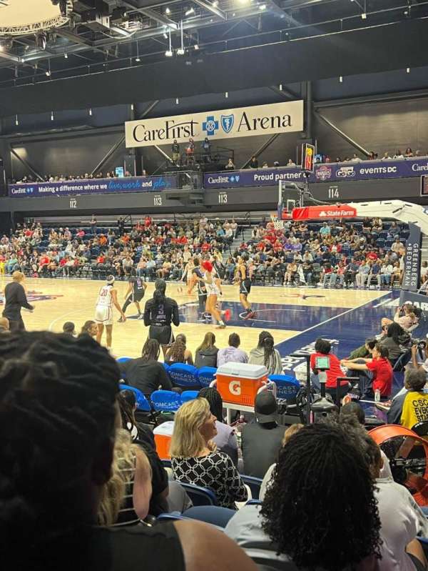 CareFirst Arena, section: 104, row: FF, seat: 1
