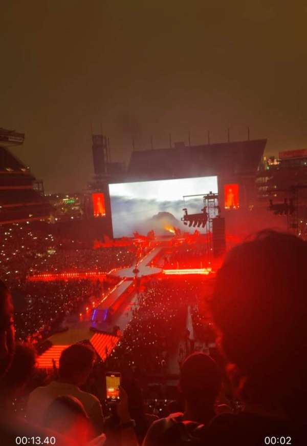 Lincoln Financial Field, section: M12, row: 9, seat: 6