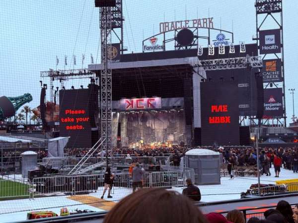 Oracle Park, section: 109, row: G, seat: 2