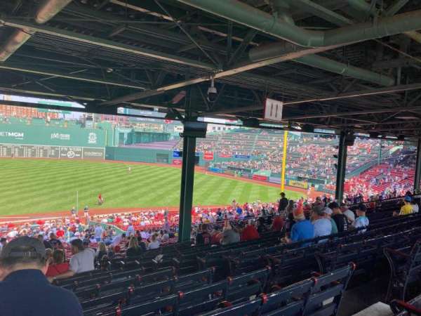 Fenway Park, section: Grandstand 12, row: 18, seat: 7