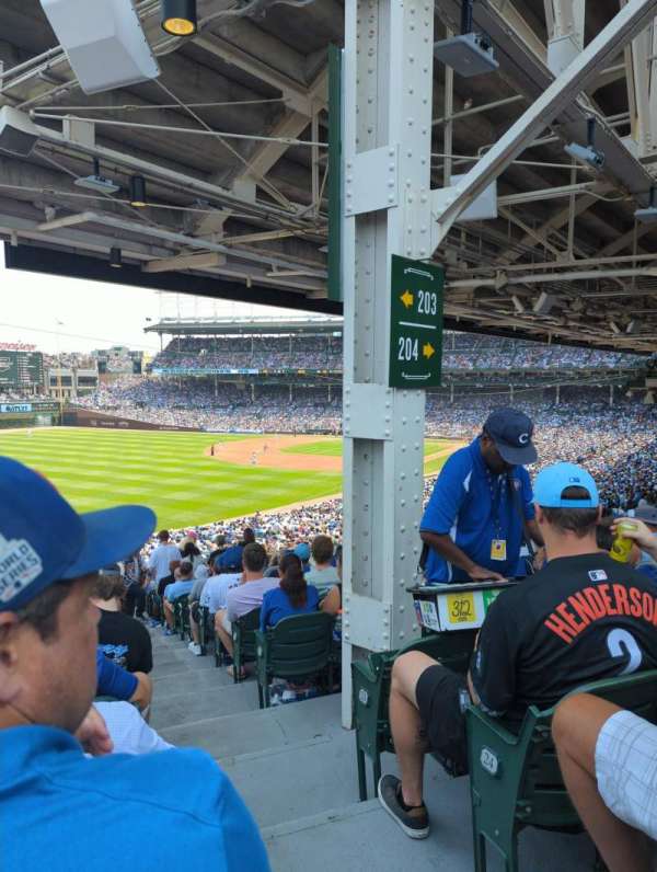 Wrigley Field, section: 203, row: 26, seat: 19