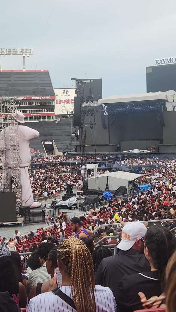 Raymond James Stadium, section: 203, row: J, seat: 19