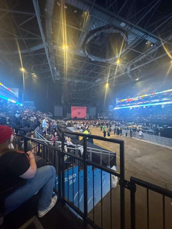 The O2, London, section: 104, row: K, seat: 140