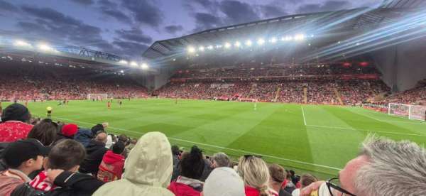 Anfield, section: KH, row: 13, seat: 53
