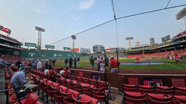 Fenway Park, section: Field Box 50, row: B, seat: 4