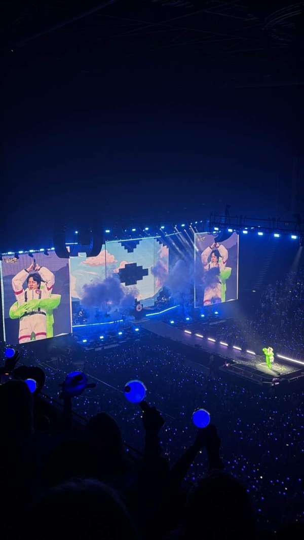 The O2, London, section: 406, row: D, seat: 575