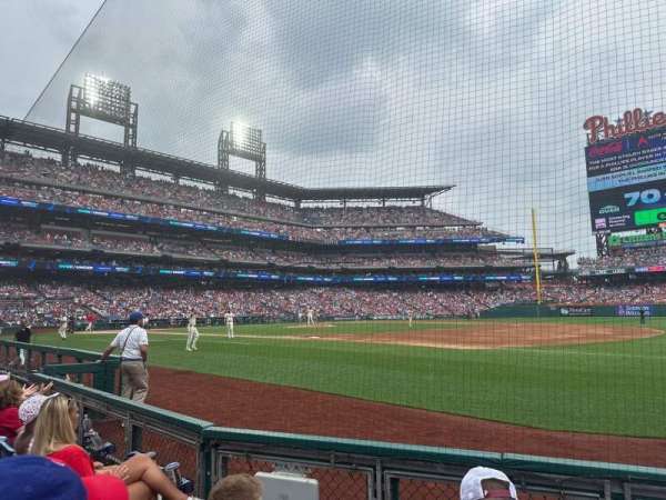 Citizens Bank Park, section: 113, row: 4, seat: 8