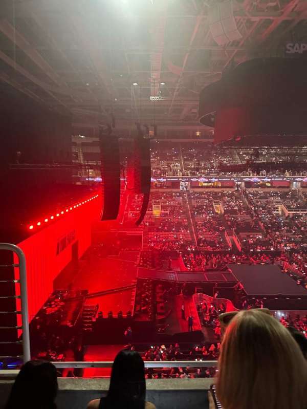 SAP Center, section: 216, row: 3, seat: 15