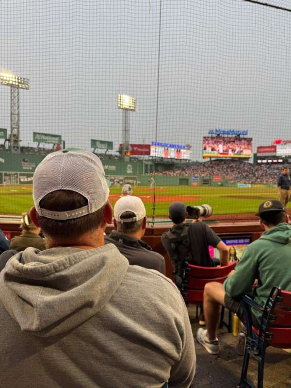 Fenway Park, section: Field Box 43, row: A, seat: 1
