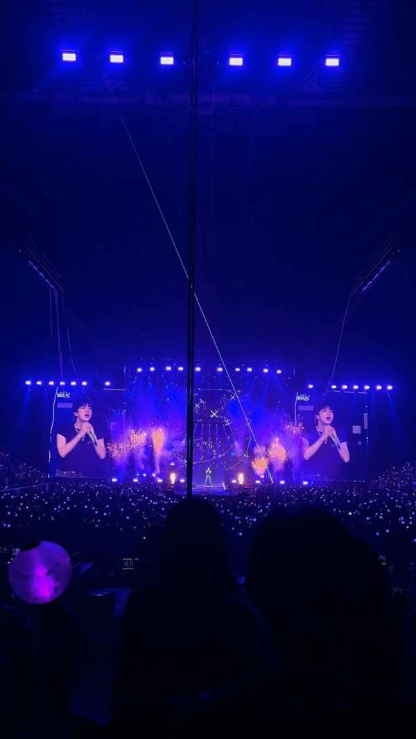 The O2, London, section: 107, row: H, seat: 406