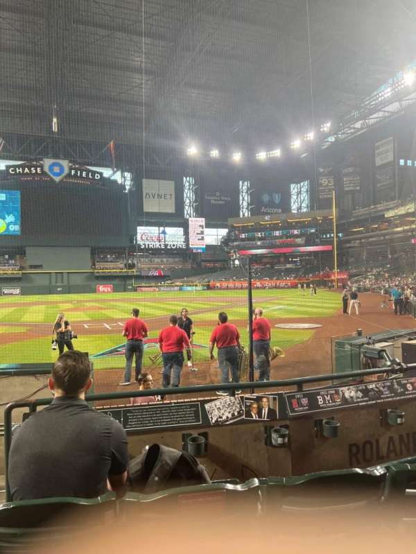 Chase Field, section: J, row: 3, seat: 12