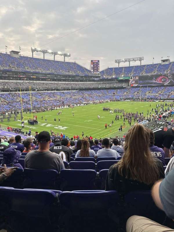 M&T Bank Stadium, section: 108, row: 38, seat: 9