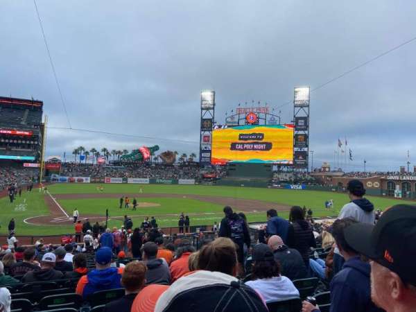 Oracle Park, section: 110, row: 28, seat: 10