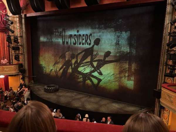 Bernard B. Jacobs Theatre, section: Mezzanine C, row: B, seat: 8