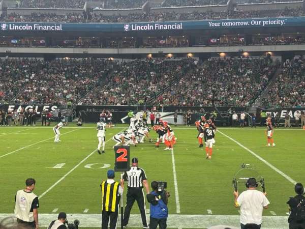 Lincoln Financial Field, section: 105, row: 6, seat: 24